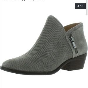 NIB Lucky Brand Womens Fhuna Booties Suede Ankle